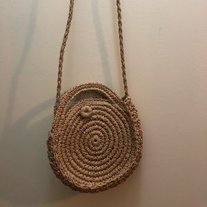 Never worn NEW: Straw crossbody bag purse (beach summer woven purse) ☀️